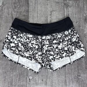 Lululemon Speed Shorts in Mash Up White Black / Black [1013]